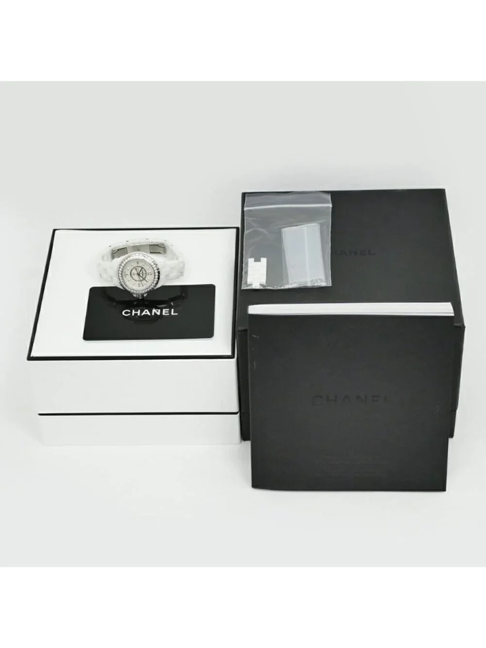 Chanel 29 White Diamond Bezel Ceramic Quartz Watch
